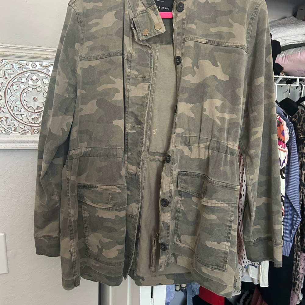 Lucky Brand Olive Camouflage Shirt